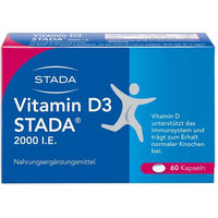 Produktbild von STADA Vitamin D3 2000 IE Kapseln glutenfrei und laktosefrei für Erwachsene 60 Stück