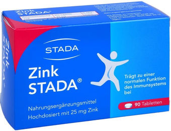 Stada Zink Citrat 25 mg Tabletten 90 Stück vegetarisch glutenfrei laktosefrei – Bild 1 von 1