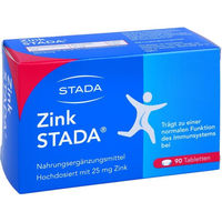 Produktbild von Stada Zink Citrat 25 mg Tabletten 90 Stück vegetarisch glutenfrei laktosefrei