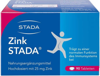 STADA Zinkcitrat Tabletten 25 mg vegetarisch glutenfrei laktosefrei – Bild 1 von 1