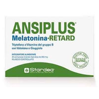 Produktbild von Stardea Ansiplus Retard Melatonin Tabletten mit verzögerter und sofortiger Freisetzung 20 Stück