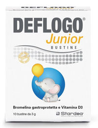 Stardea DEFLOGO JUNIOR Bromelain Sticks für Kinder glutenfrei und laktosefrei 10 Beutel – Bild 1 von 1