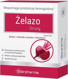 Starpharma Żelazo Strong Eisen Bisglycinat Rote Bete Vegan 30 Kapseln – Bild 1 von 1