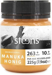 Steens Manuka Honig MGO 263+ UMF 10+ vegetarisch 225g – Bild 1 von 4
