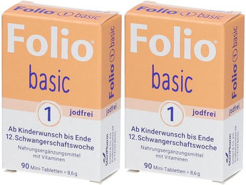 SteriPharm FOLIO 1 basic jodfrei Filmtabletten 180 Stück glutenfrei laktosefrei ohne Zusatzstoffe – Bild 1 von 1