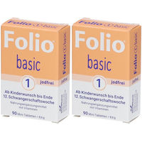 Produktbild von SteriPharm FOLIO 1 basic jodfrei Filmtabletten 180 Stück glutenfrei laktosefrei ohne Zusatzstoffe