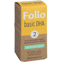 Produktbild von Steripharm Folio 2 Basic DHA Kapseln mit bioaktiver Folsäure vegan für Schwangere und Stillende 90 Stück