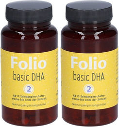 Steripharm Folio 2 basic DHA Kapseln vegan für Frauen, Schwangere und Stillende 180 Stück – Bild 1 von 1