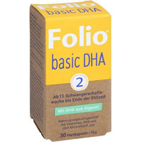 Produktbild von Steripharm Folio 2 Basic DHA Kapseln vegan für Schwangere und Stillende 30 Stück
