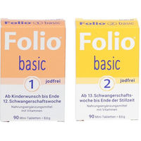 Produktbild von SteriPharm Folio 2 basic jodfrei Tabletten laktosefrei und glutenfrei 180 Stück