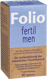 Steripharm Folio fertil men Tabletten für Männer glutenfrei laktosefrei 30 Stück – Bild 1 von 2