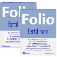 Produktbild von SteriPharm Folio fertil men Tabletten für Männer glutenfrei laktosefrei ohne Zusatzstoffe 60 Stück