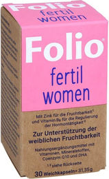 Steripharm Folio Fertil Women Weichkapseln für Frauen 30 Stück – Bild 1 von 3