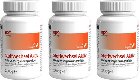 Stoffwechsel Aktiv Kapseln von apodiscounter 180 Stück – Bild 1 von 1