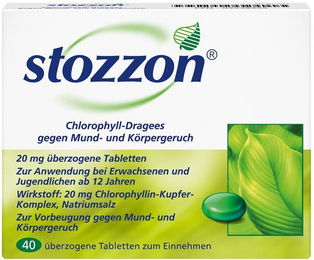 stozzon Chlorophyll Dragees pflanzlicher Ursprung 40 Stück – Bild 1 von 2