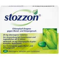 Produktbild von stozzon Chlorophyll Dragees pflanzlicher Ursprung 40 Stück