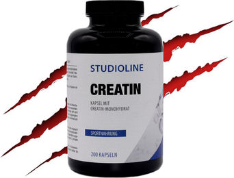 STUDIOLINE Creatin Monohydrat Kapseln ohne Zusatzstoffe 200 Stück – Bild 1 von 4