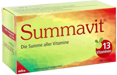 Summavit Tabletten laktosefrei glutenfrei ohne Gelatine 100 Stück – Bild 1 von 2