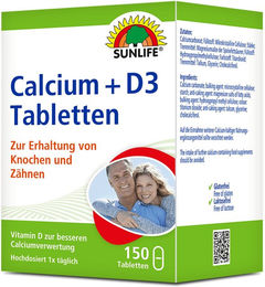 SUNLIFE Calcium und Vitamin D3 Tabletten – Bild 1 von 1