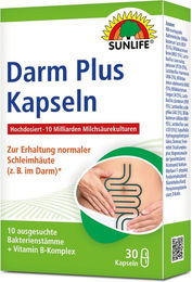 SUNLIFE Darm Plus Kapseln mit 10 Milliarden aktiven Bakterien und Vitaminen – Bild 1 von 2