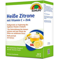 Produktbild von Sunlife Heiße Zitrone mit Acerola Sticks 20 Stück vegan glutenfrei laktosefrei