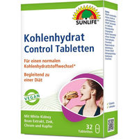 Produktbild von Sunlife Kohlenhydrat Control Tabletten glutenfrei und ohne Zusatzstoffe