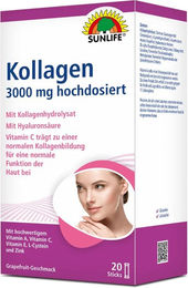Sunlife Kollagen Hyaluronsäure Vitamin C Sticks 3000 mg – Bild 1 von 2