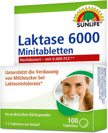 Sunlife Laktase Minitabletten 6000 FCC 100 Stück – Bild 1 von 1