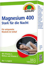 Sunlife Magnesium 400 Nacht Tabletten – Bild 1 von 1
