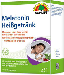 SUNLIFE Melatonin Heißgetränk Kirschgeschmack vegan glutenfrei laktosefrei ohne Zusatzstoffe – Bild 1 von 1