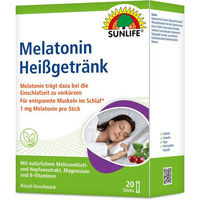 Produktbild von SUNLIFE Melatonin Heißgetränk Kirschgeschmack vegan glutenfrei laktosefrei ohne Zusatzstoffe