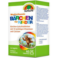Produktbild von Sunlife Multivitamin Gummis für Kinder zuckerfrei und glutenfrei ohne Zusatzstoffe 60 Stück