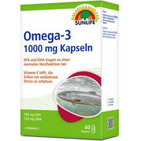 Produktbild von Sunlife Omega-3 Kapseln 1000 mg 60 Stück