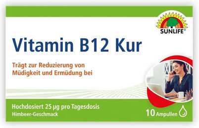 Sunlife Vitamin B12 Shot Ampullen vegan glutenfrei laktosefrei – Bild 1 von 1