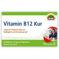Produktbild von Sunlife Vitamin B12 Shot Ampullen vegan glutenfrei laktosefrei