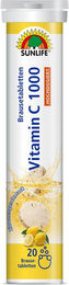SUNLIFE Vitamin C 1000 Brausetabletten mit Ascorbinsäure, zuckerfrei, laktosefrei und glutenfrei – Bild 1 von 1