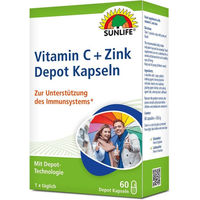 Produktbild von Sunlife Vitamin C + Zink Depot Kapseln 60 Stück
