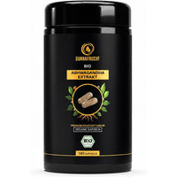Produktbild von SUNNAFRUCHT Premium BIO Ashwagandha KSM-66 Kapseln vegan 180 Stück
