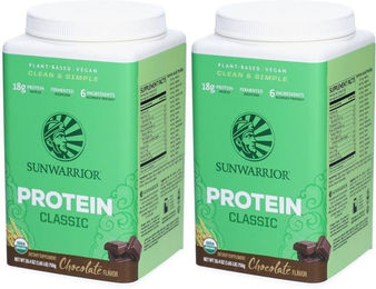 SUNWARRIOR Classic Protein Schokolade Reisprotein Pulver Schokolade – Bild 1 von 1