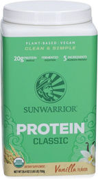 Sunwarrior Classic Protein Vanille Vegan Bio Reisprotein Pulver 750 g – Bild 1 von 2