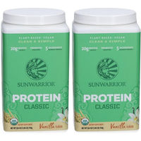Produktbild von Sunwarrior Classic Protein Vanille Vegan Bio Reisprotein Pulver 750 g