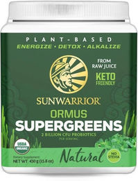 Sunwarrior Ormus Super Greens Bio Superfood-Mischung Pulver Natural 226 g – Bild 1 von 3