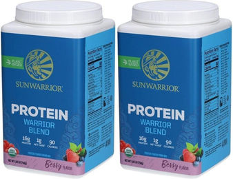 Sunwarrior Protein Blend Beeren-Mix Pflanzliches Mehrkomponenten-Proteinpulver ohne Zusatzstoffe – Bild 1 von 1