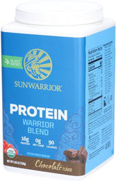Sunwarrior Warrior Blend Protein Schokolade Vegan Bio Mehrkomponenten-Protein Pulver 750 g – Bild 1 von 2