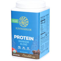 Produktbild von Sunwarrior Warrior Blend Protein Schokolade Vegan Bio Mehrkomponenten-Protein Pulver 750 g