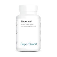 Produktbild von SuperSmart Bioperine Schwarzer Pfeffer Extrakt Kapseln vegan und glutenfrei