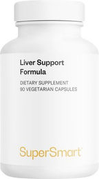 SuperSmart Liver Support Formula mit Mariendistelextrakt, Ginkgo Biloba und N-Acetyl-Cystein, 90 vegetarische Kapseln – Bild 1 von 1