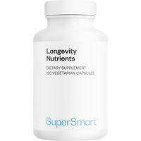 Produktbild von SuperSmart Longevity Nutrients Nahrungsergänzungsmittel vegetarische Kapseln 120 Stück