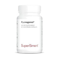 Produktbild von SuperSmart Pycnogenol Französischer Seekiefernrinden-Extrakt vegetarische Kapseln 60 Stück vegan und glutenfrei