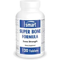 Produktbild von SuperSmart Super Bone Formula Tabletten mit Kalzium, Zink, Magnesium sowie Vitamin D3 und K2 für Frauen, 120 Stück